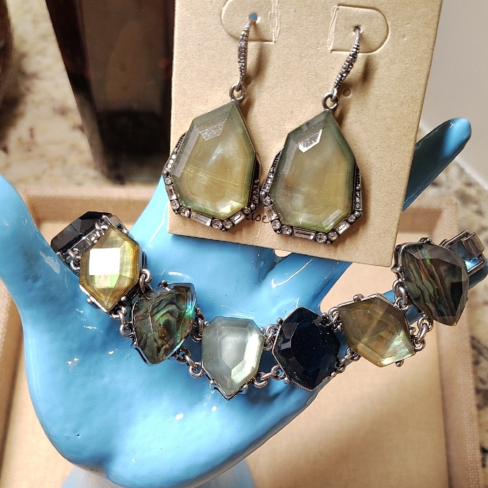 Chloe + Isabel Rue Royale Statement Bracelet & Northern Lights Earrings - Picture 2 of 4
